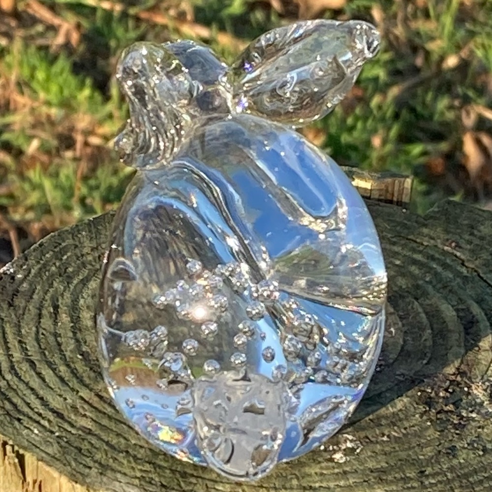 Dazzling Vintage Leonard Art Glass Bunny - Picture 9 of 13